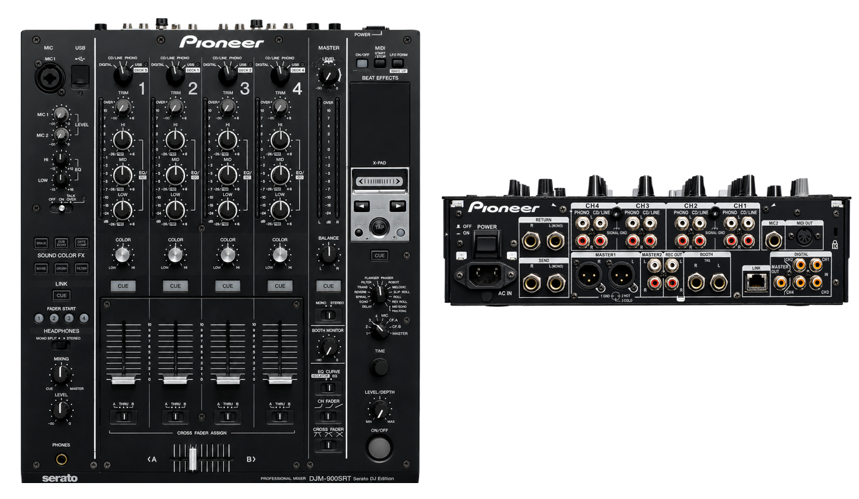 Pioneer DJM-900 SRT – 4-kanaals professionele DJ-mixer
